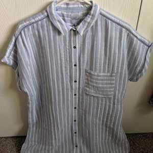 Anthropologie oversize button up